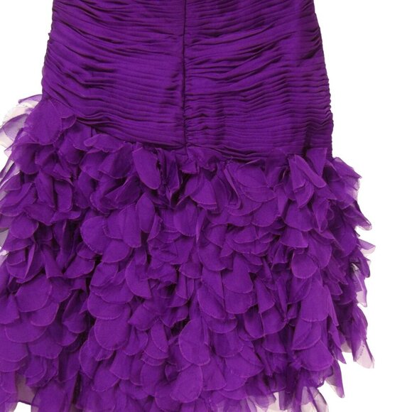 TONY BOWLS 8 STRAPLESS Ruffle Whimsigoth Fairy PROM Party Purple Romantic Dress - Picture 6 of 11